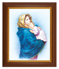 Madonna of the Streets 8x10 Textured Artboard Dark Walnut Frame [HFA5473]