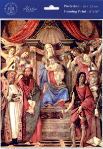 Madonna Throne of Angels by Botticelli Print - Sold in 3 Per Pack [HFA4844]