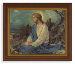Meditation in the Garden 8x10 Textured Artboard Dark Walnut Frame [HFA5588]