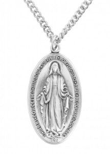 Men's Deluxe Oval Miraculous Medal [HMM2113]