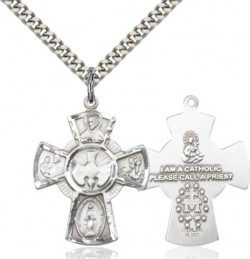 Men's Five-Way Medal with Large Center Dove [CM2094]