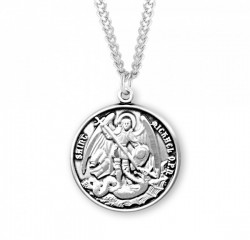 Men's Ora Pro Nobis Saint Michael Round Medal [HMM3016]