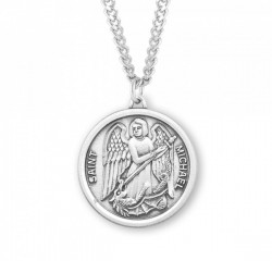 Men's Plain Round St. Michael Medal [HMM3029]