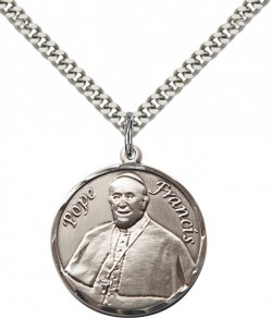 Men's Pope Francis Round Pendant [BM1003]