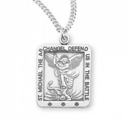 Rectangular Defend Us In Battle St Michael Medal [HMM3026]