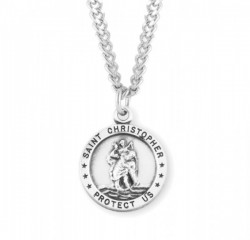 Men's Simple St Christopher Necklace [HMM3442]