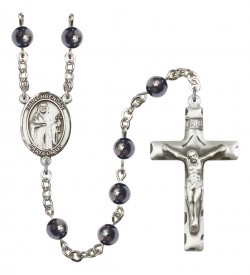 Men's St. Brendan the Navigator Silver Plated Rosary [RBENM8018]