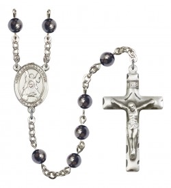 Men's St. Frances of Rome Silver Plated Rosary [RBENM8365]