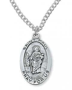 Men's St. Paul Medal Sterling Silver [MVM1080]