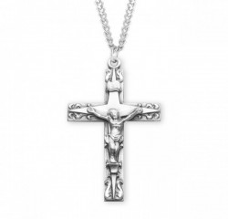 Men's Star on Cross Crucifix Necklace [HMM3285]