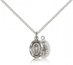 Petite Miraculous Medal Necklace [CM2182]
