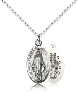 Women's Oval Elongated Miraculous Medal [BM0463]