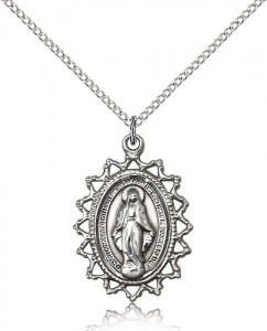 Women's Pointed Tip Miraculous Medal [BM0464]