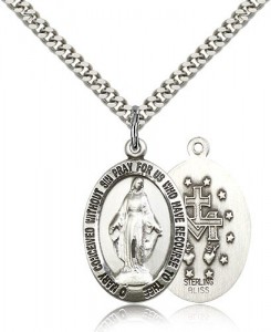 Men's Oval Shaped Miraculous Medal [BM0470]