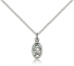 Petite Miraculous Medal Necklace [BM0473]