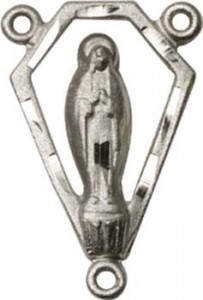 Miraculous Medal Rosary Centerpiece with Pentagon Shape [BLCR0108]