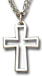 Open Cross Pendant with Chain [TCG0334]
