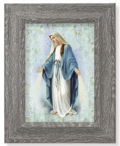 Our Lady of Grace 7x9 Gray Oak Frame [HFA4650]