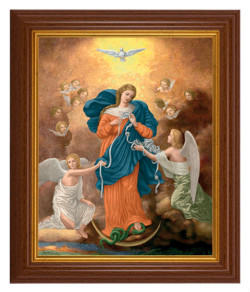 Our Lady Untier of Knots 8x10 Textured Artboard Dark Walnut Frame [HFA5596]