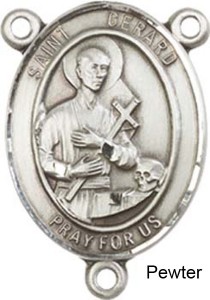 Our Lady of All Nations Rosary Centerpiece Sterling Silver or Pewter [BLCR0342]