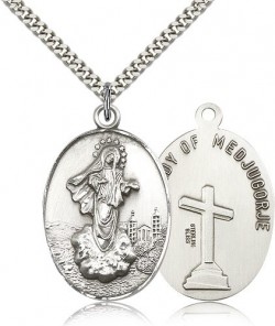 Large Our Lady of Medugorje Medal [BM0550]