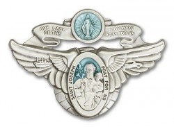 Our Lady of the Highway &amp; St Joseph Visor Clip [AUBVC056]