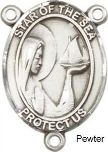Our Lady of the Sea Rosary Centerpiece Sterling Silver or Pewter [BLCR0267]