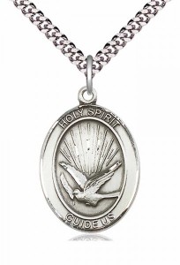 Oval Holy Spirit Guide Us Pendant [EN6104]