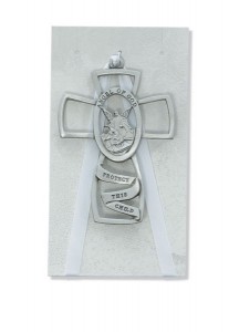 Pewter Guardian Angel Crib Cross [RBS2007]