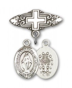 Pin Badge with Miraculous Charm and Badge Pin with Cross [BLBP0806]