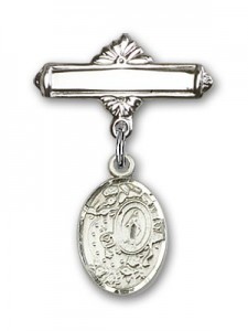 Pin Badge with Miraculous Charm and Polished Engravable Badge Pin [BLBP2343]