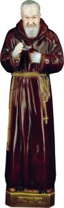 Plastic Padre Pio Statue - 24 inch [SAP2482]