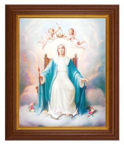 Queen of Heaven 8x10 Textured Artboard Dark Walnut Frame [HFA5501]