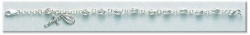 Rosary Bracelet - Sterling Silver with 6mm Oval Sterling Beads [RB3453]