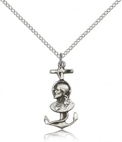 Sacred Heart Anchor Cross Pendant [BM0688]
