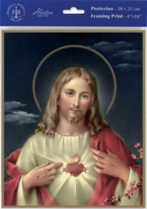 Sacred Heart of Jesus Print - Sold in 3 per pack [HFA1106]