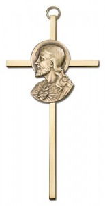 Sacred Heart of Jesus Wall Cross 6“ [CRB0048]