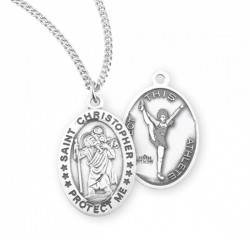 Saint Christopher Cheerleading Athlete Medal [HMM3049]