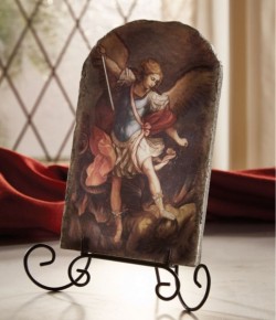 Saint Michael Tile Plaque 8.5“ High [CBPL006]