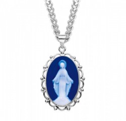Scallop Edge Miraculous Cameo Necklace [HMM3352]