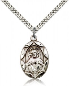 Etched Scalloped Edge Scapular Medal [BM0600]