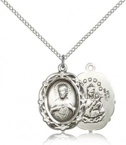 Women's Double Sided Crown of Thorns Scapular Necklace [BM0905]