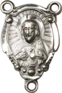 Scapular Sterling Silver Rosary Centerpiece [BLCR0107]