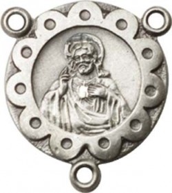 Scapular Sterling Silver Rosary Centerpiece [BLCR0117]