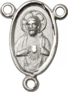 Scapular Sterling Silver Rosary Centerpiece [BLCR0118]