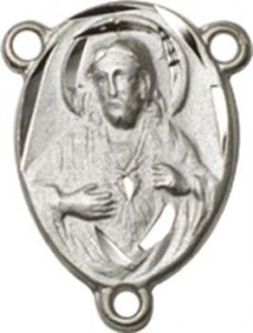Scapular Sterling Silver Rosary Centerpiece [BLCR0109]