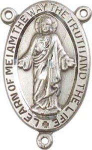 Scapular Sterling Silver Rosary Centerpiece [BLCR0148]