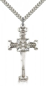 Scrolled Cross Pendant [CM2207]