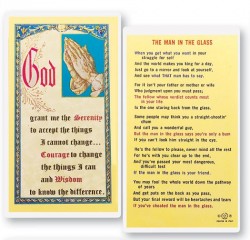 Man In the Glass Laminated Prayer Card [HPR863]