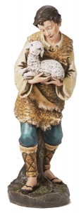 Shepherd &amp; Lamb Statue - 39“ Scale [RM0434]